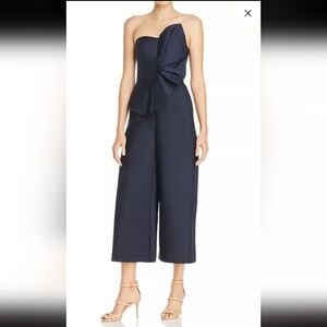 Keepsake Love Light Strapless Ruffle-Front Jumpsuit
